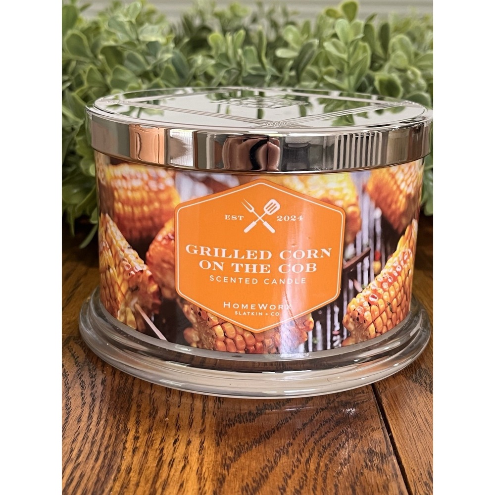 HomeWorx  Harry Slatkin & Co Grilled Corn On The Cob 18 Oz, 4-wick Candle